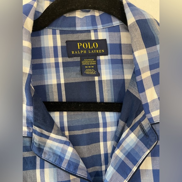 Polo Ralph Lauren Men's Pajama Shirt
Sleepwear Blue Plaid Size M - Picture 4 of 8